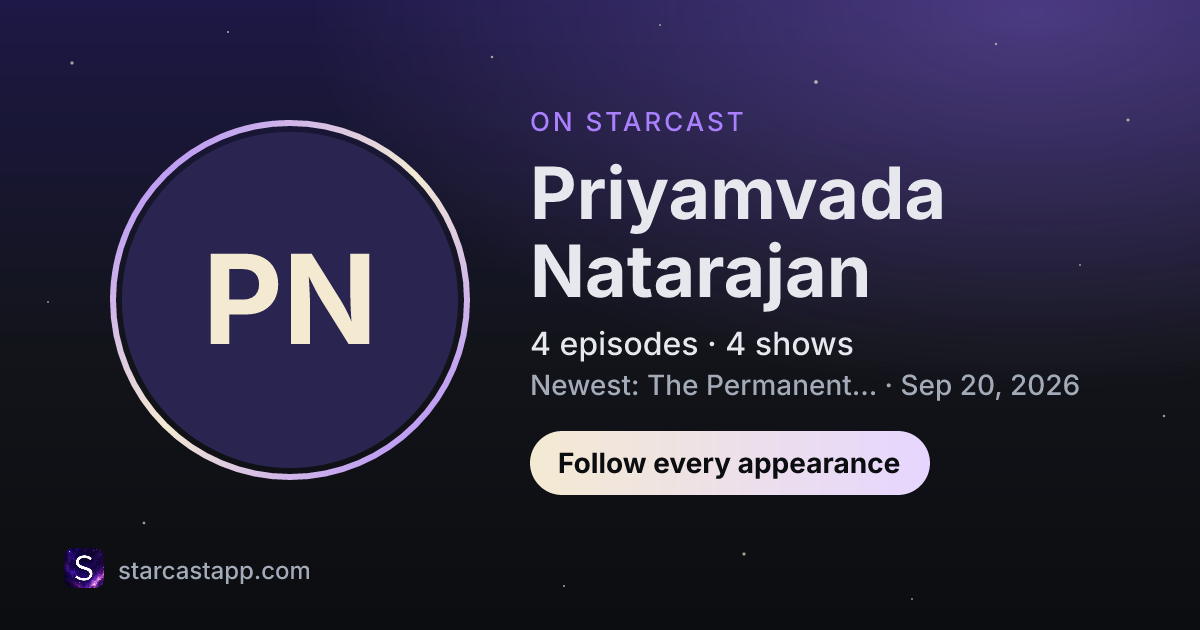 The preview card for Priyamvada Natarajan