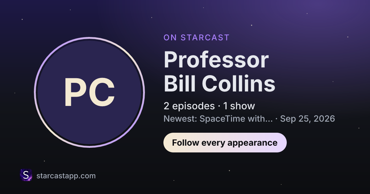 The preview card for Professor Bill Collins