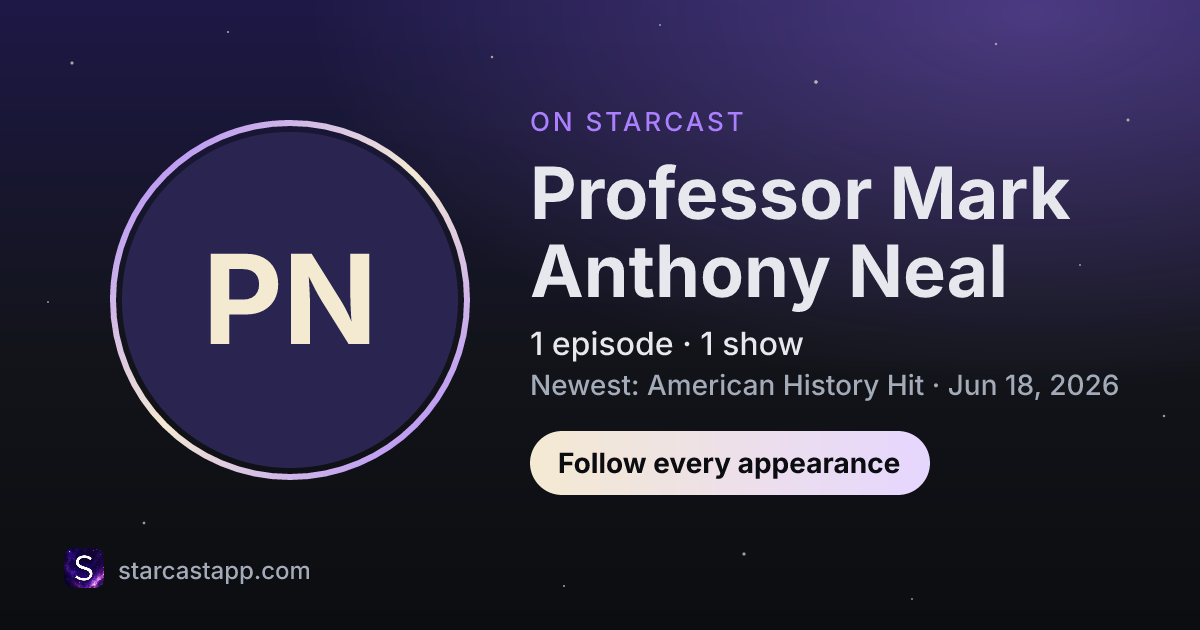 The preview card for Professor Mark Anthony Neal