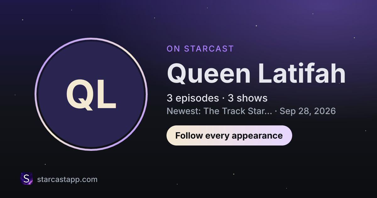 The preview card for Queen Latifah