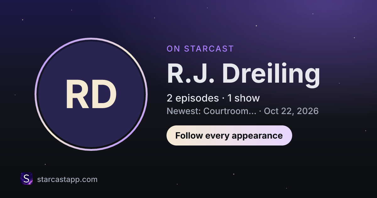 The preview card for R.J. Dreiling