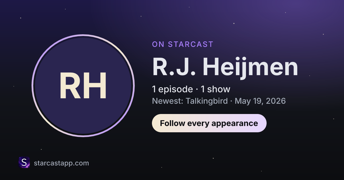 The preview card for R.J. Heijmen