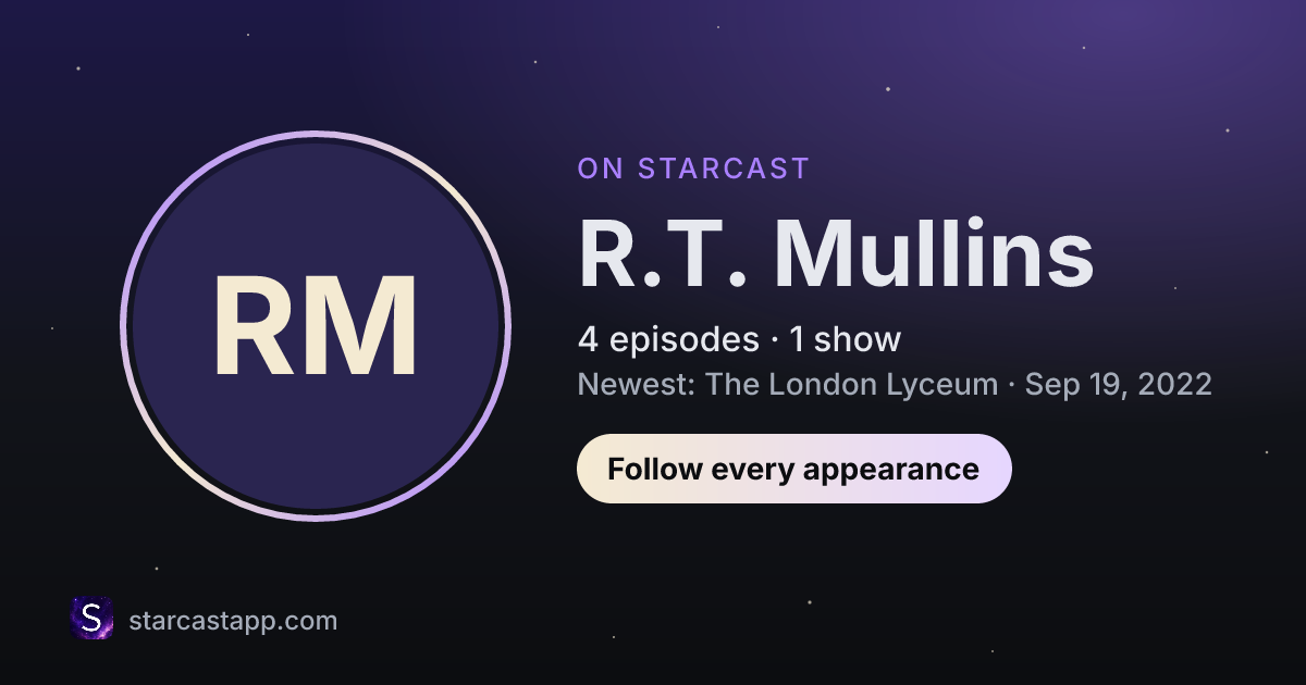 The preview card for R.T. Mullins