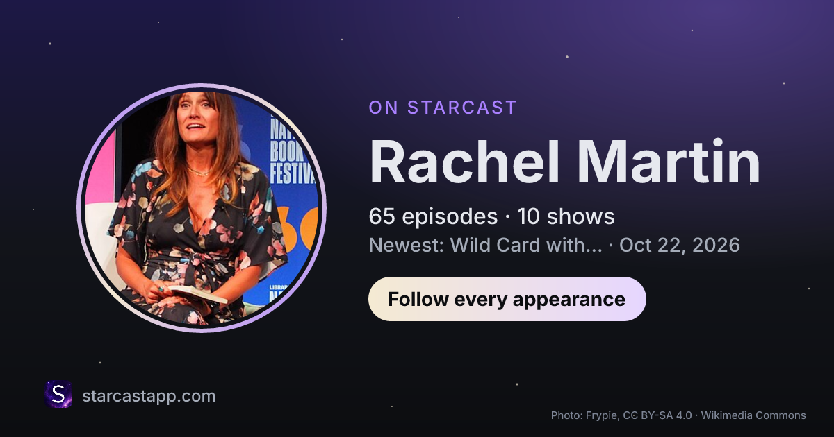 The preview card for Rachel Martin