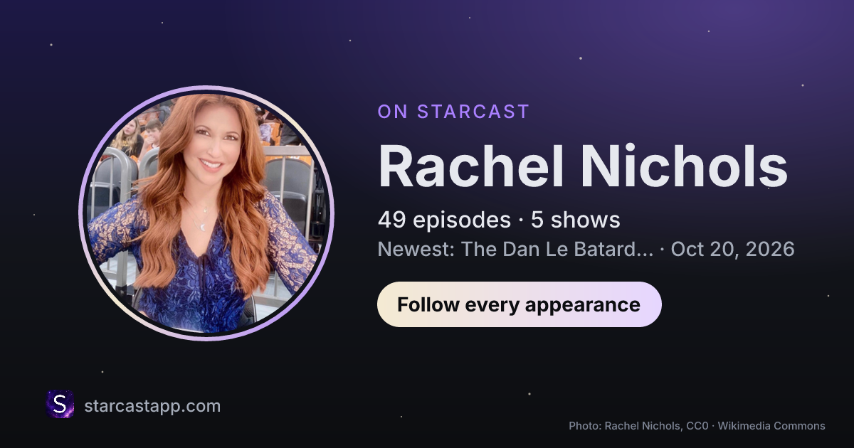 The preview card for Rachel Nichols