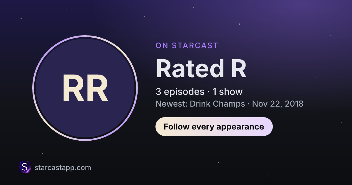 The preview card for Rated R