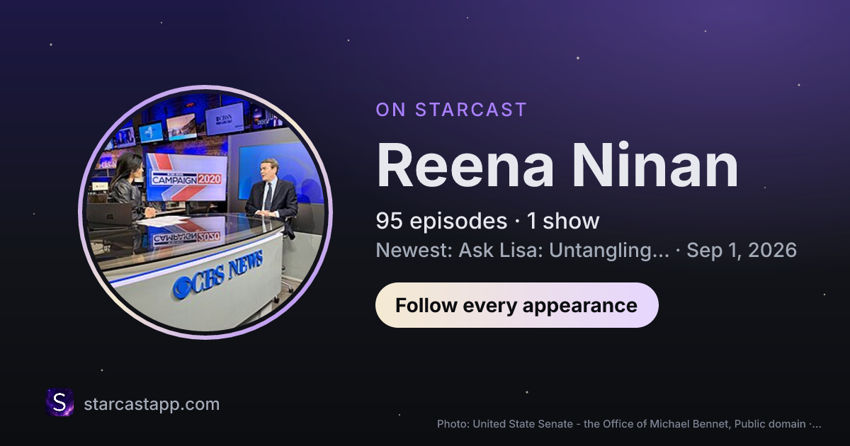 The preview card for Reena Ninan
