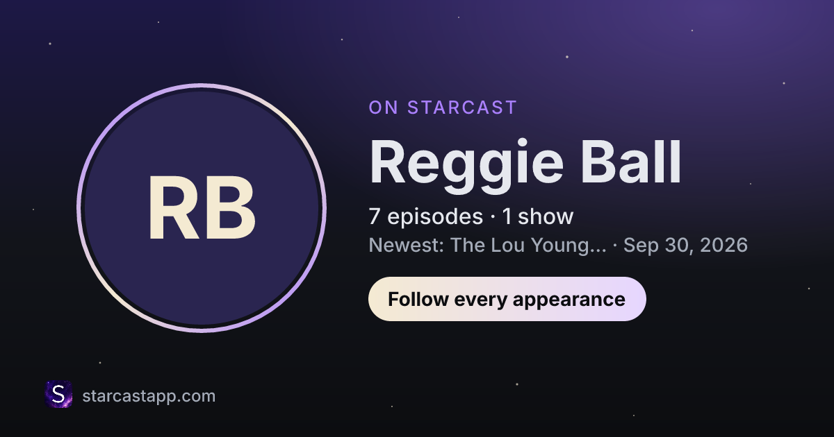 The preview card for Reggie Ball