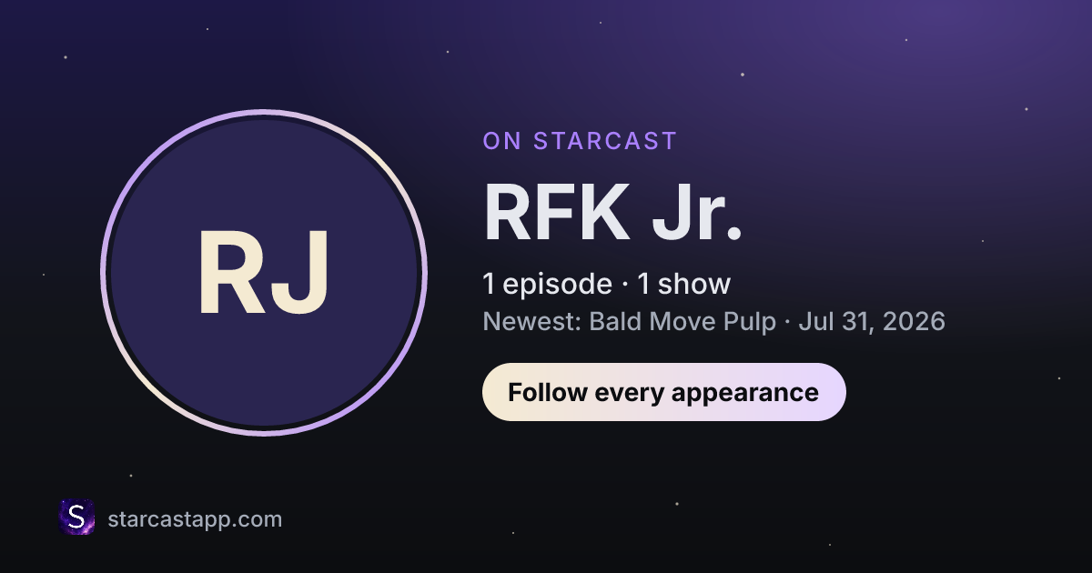 The preview card for RFK Jr.
