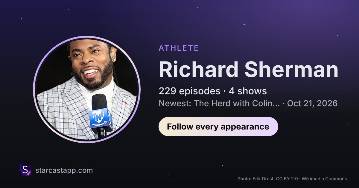 The preview card for Richard Sherman