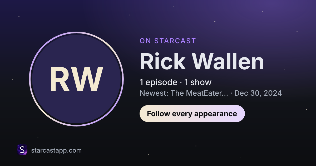 The preview card for Rick Wallen