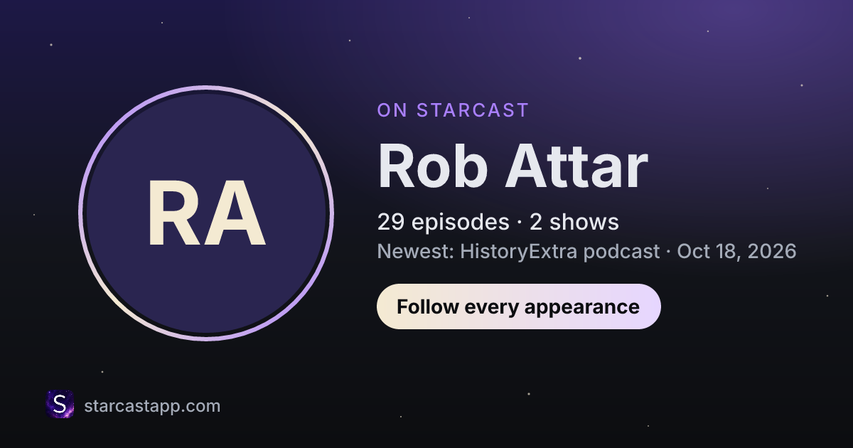 The preview card for Rob Attar