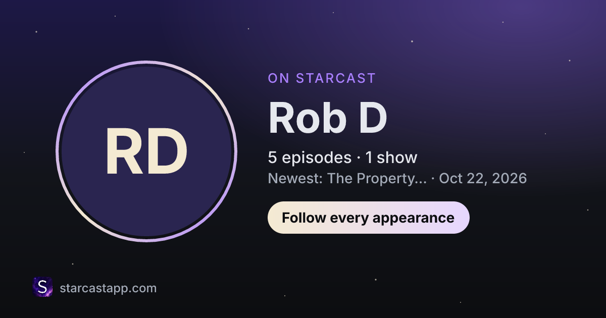 The preview card for Rob D