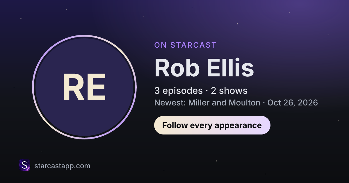The preview card for Rob Ellis