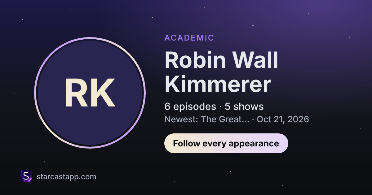 The preview card for Robin Wall Kimmerer