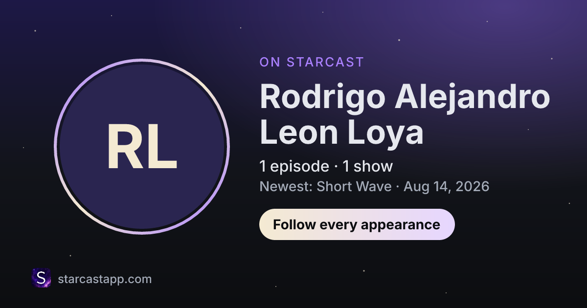 The preview card for Rodrigo Alejandro Leon Loya