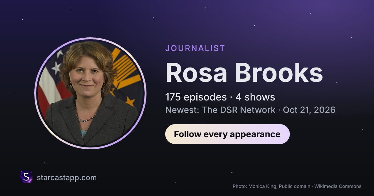 The preview card for Rosa Brooks
