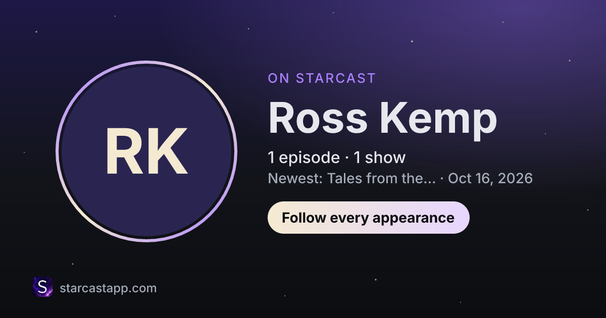 The preview card for Ross Kemp
