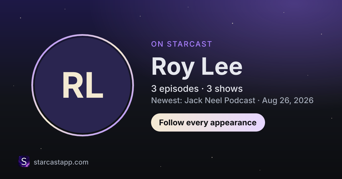 The preview card for Roy Lee