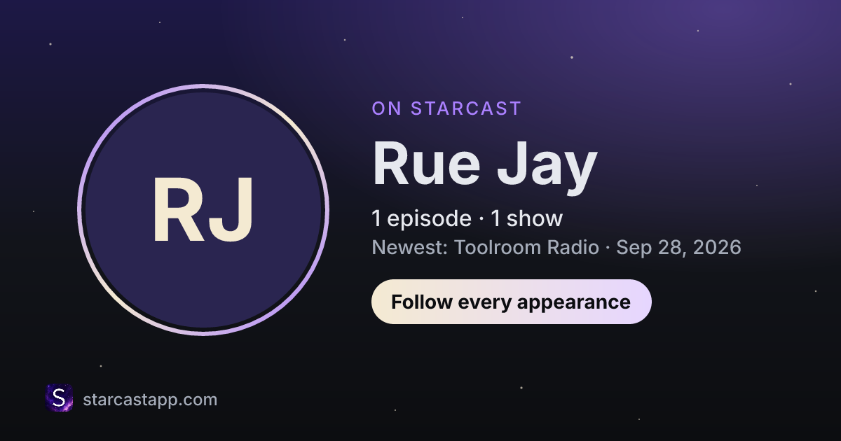 The preview card for Rue Jay