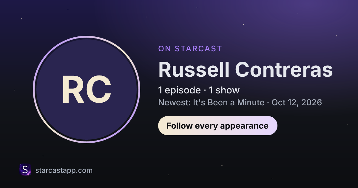 The preview card for Russell Contreras