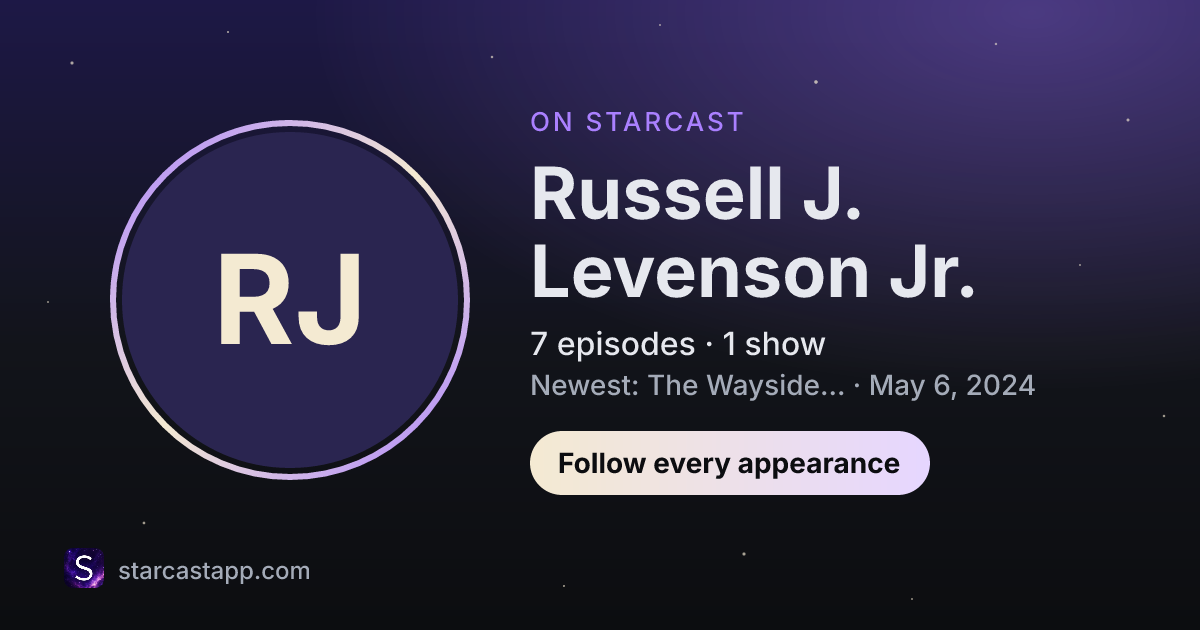 The preview card for Russell J. Levenson Jr.