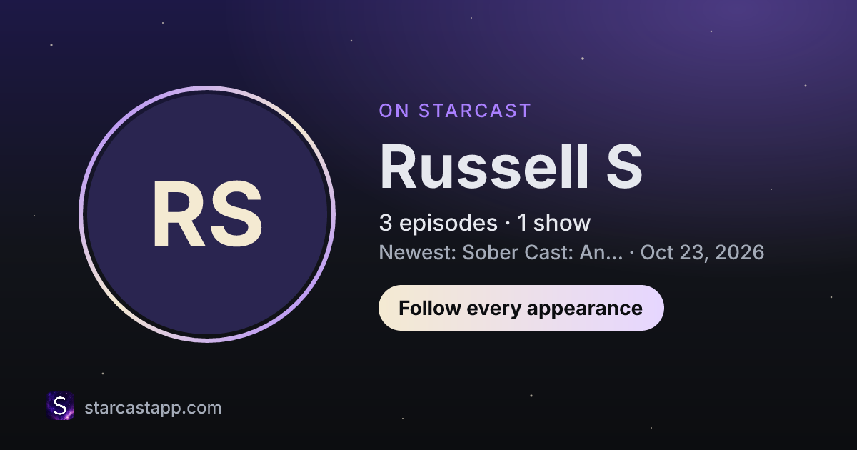The preview card for Russell S