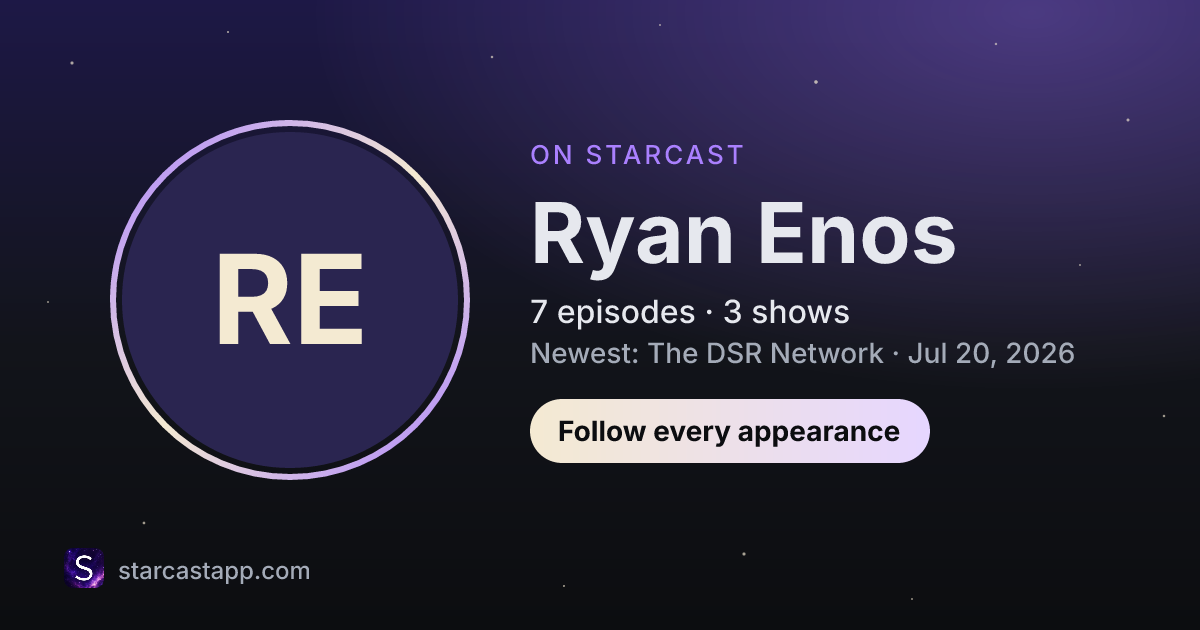 The preview card for Ryan Enos