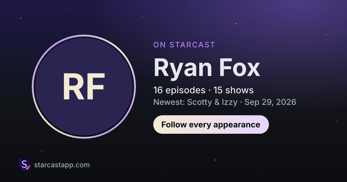 The preview card for Ryan Fox