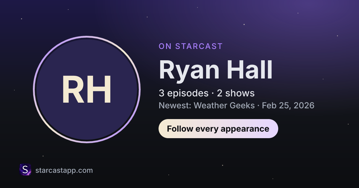 The preview card for Ryan Hall