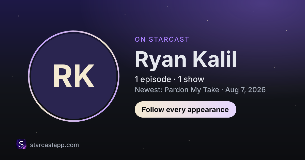The preview card for Ryan Kalil