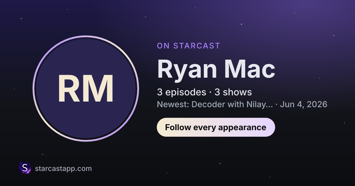 The preview card for Ryan Mac