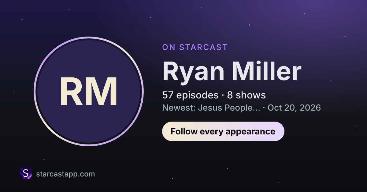 The preview card for Ryan Miller