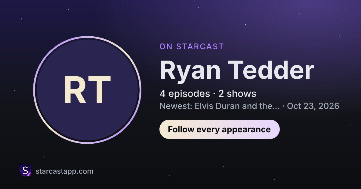 The preview card for Ryan Tedder
