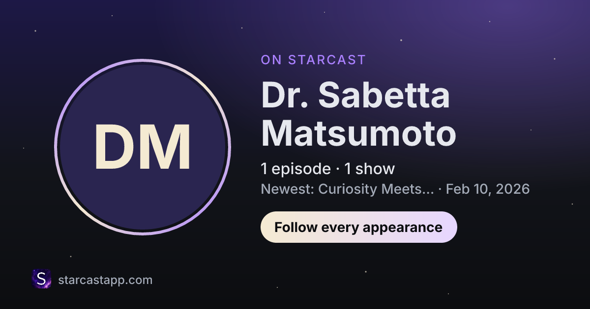 The preview card for Dr. Sabetta Matsumoto