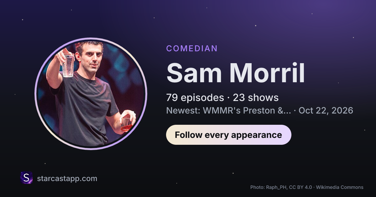 The preview card for Sam Morril