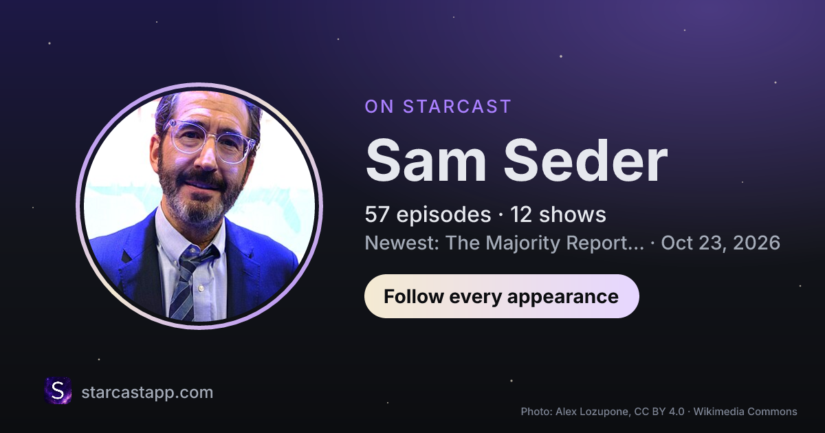 The preview card for Sam Seder