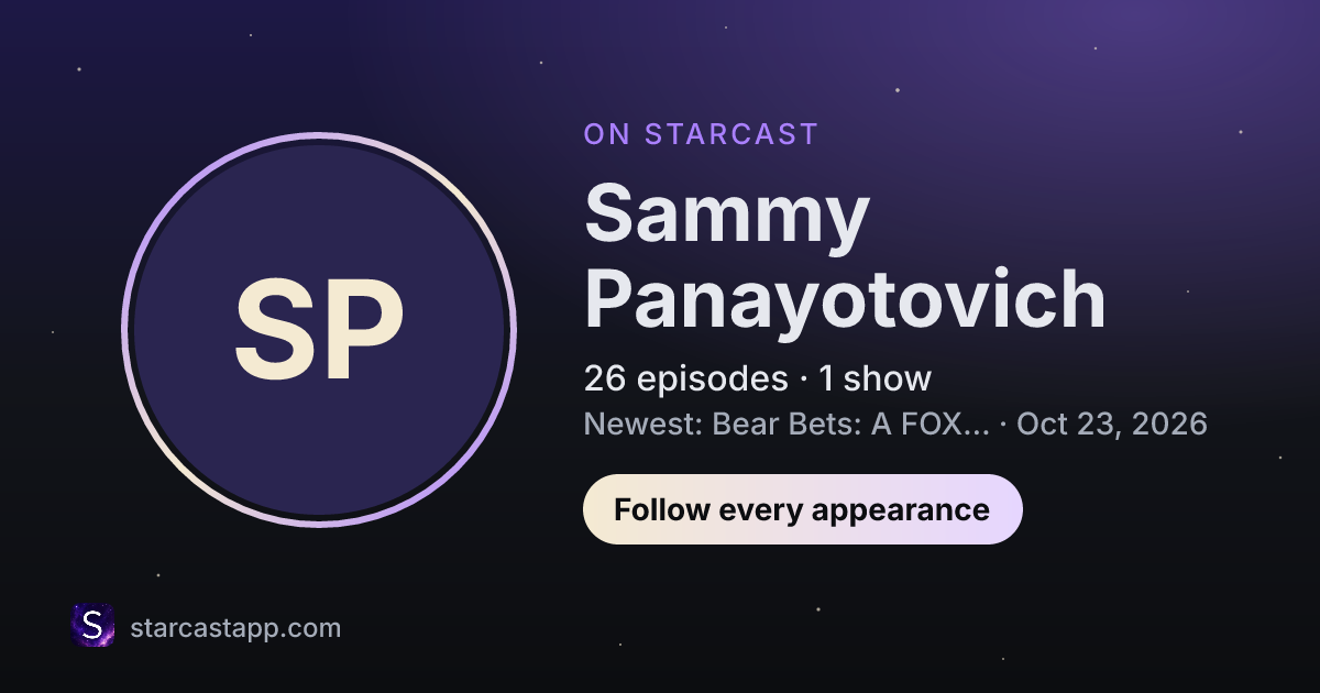 The preview card for Sammy Panayotovich