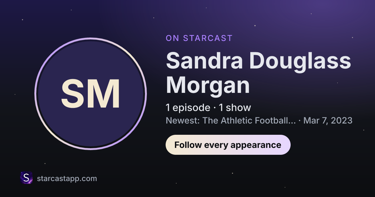The preview card for Sandra Douglass Morgan