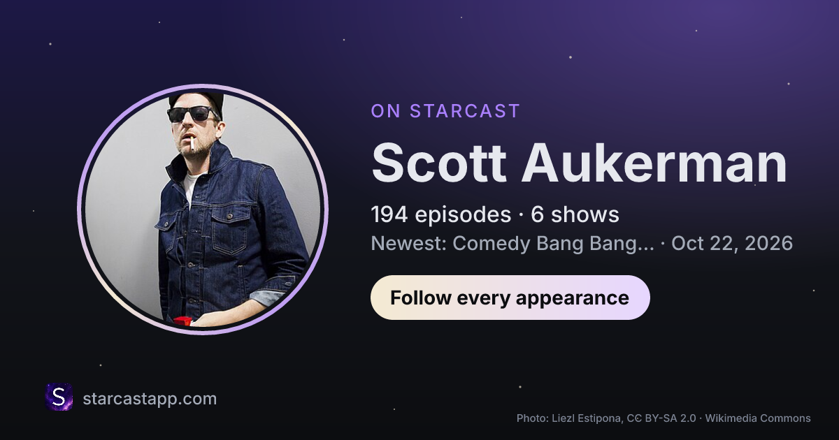 The preview card for Scott Aukerman