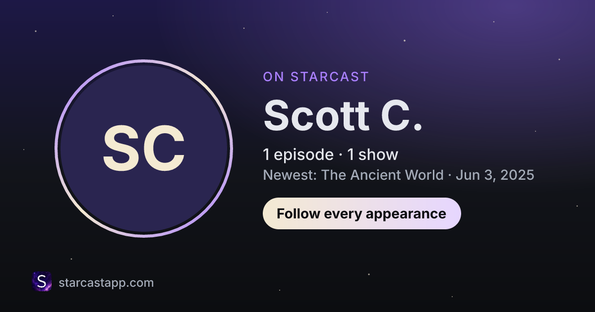 The preview card for Scott C.
