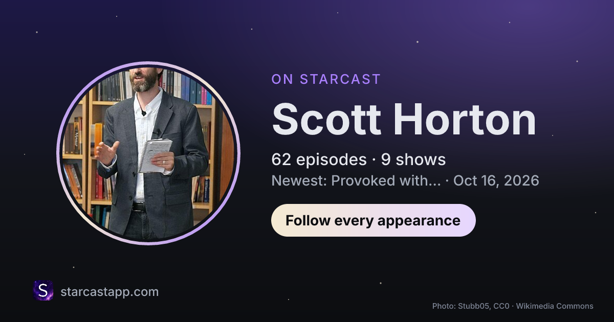 The preview card for Scott Horton