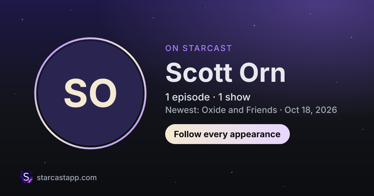 The preview card for Scott Orn