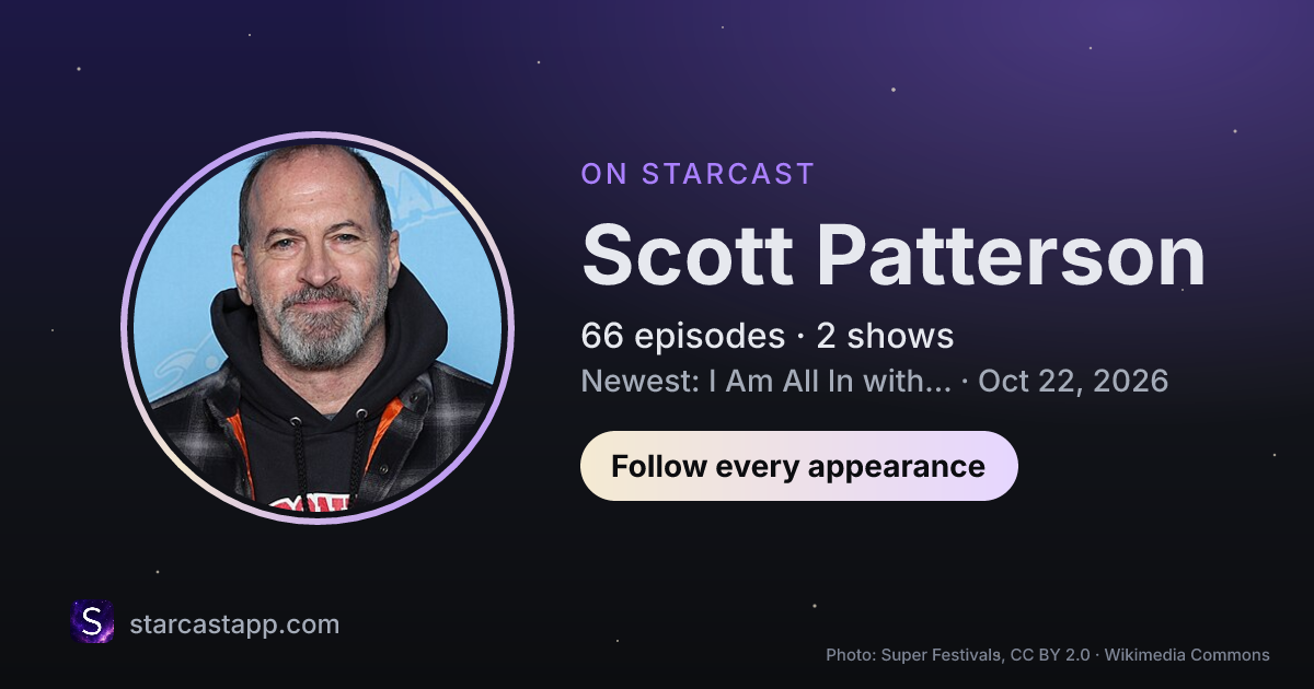 The preview card for Scott Patterson