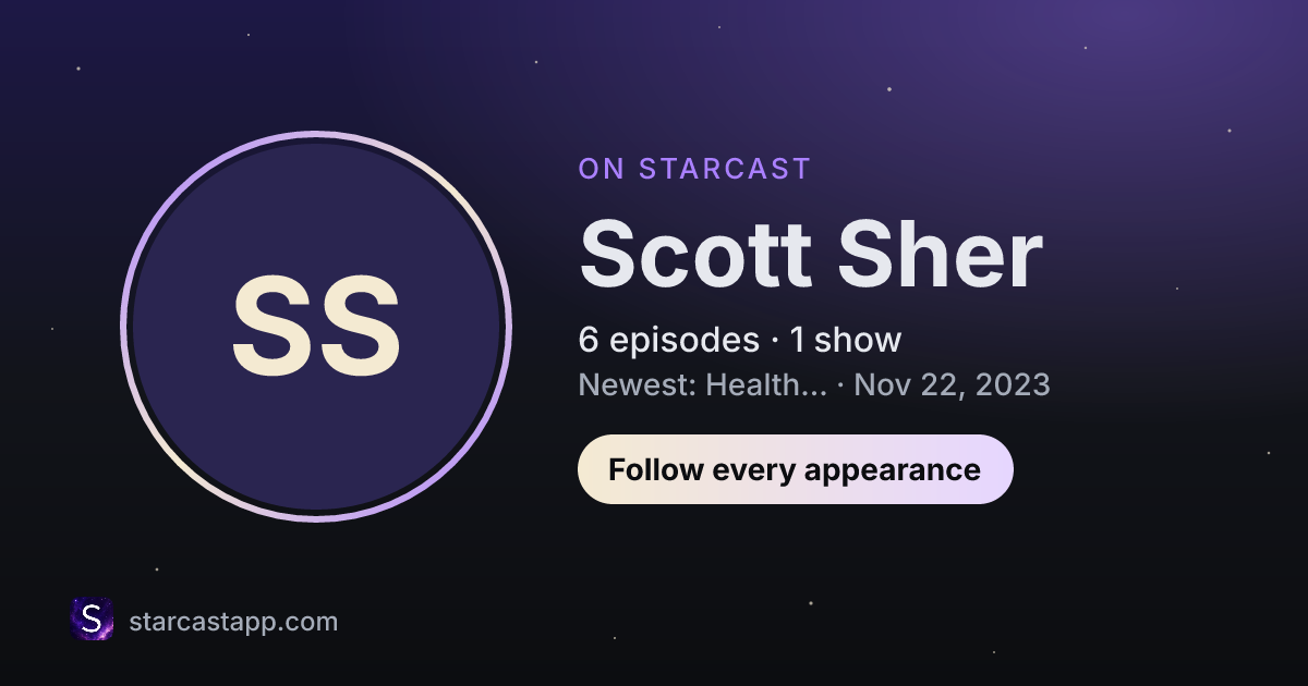 The preview card for Scott Sher