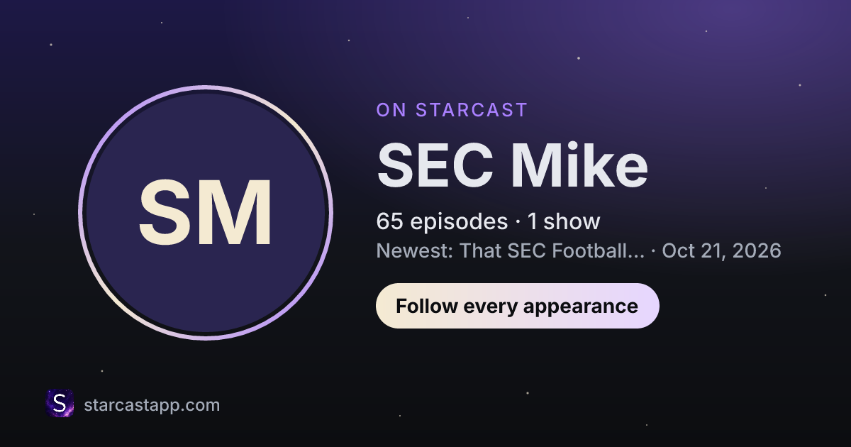 The preview card for SEC Mike