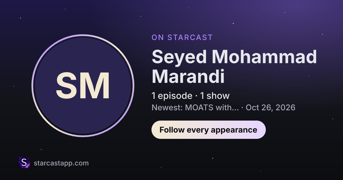 The preview card for Seyed Mohammad Marandi