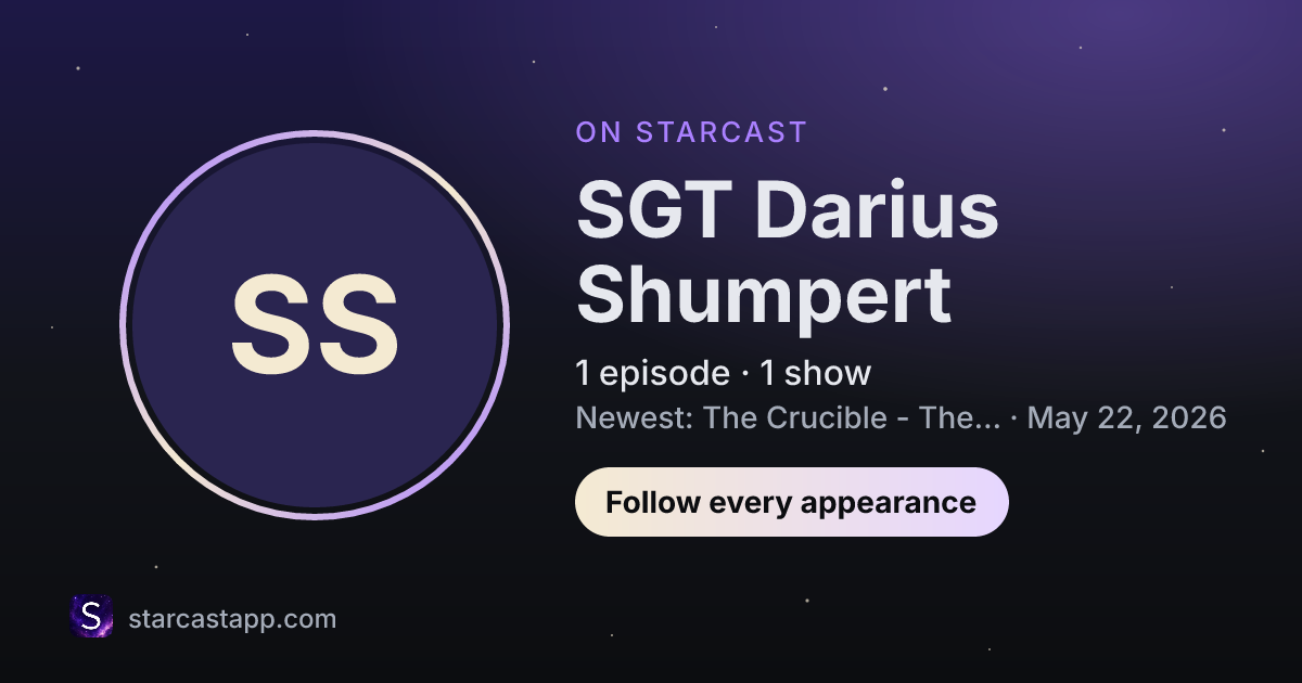 The preview card for SGT Darius Shumpert