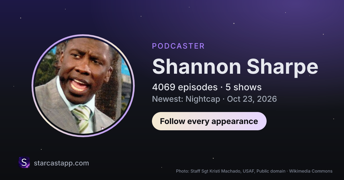The preview card for Shannon Sharpe