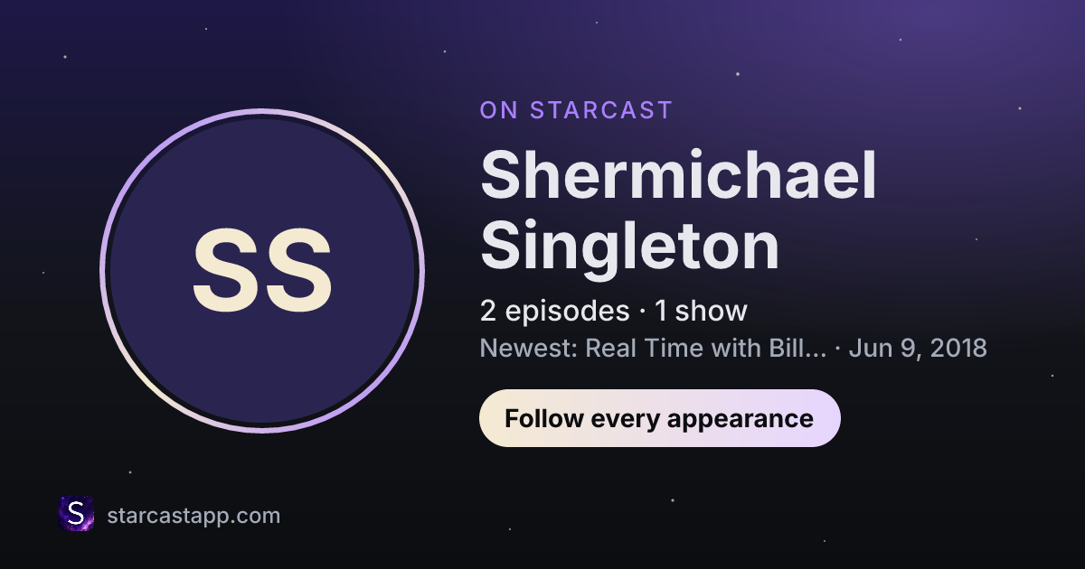 The preview card for Shermichael Singleton